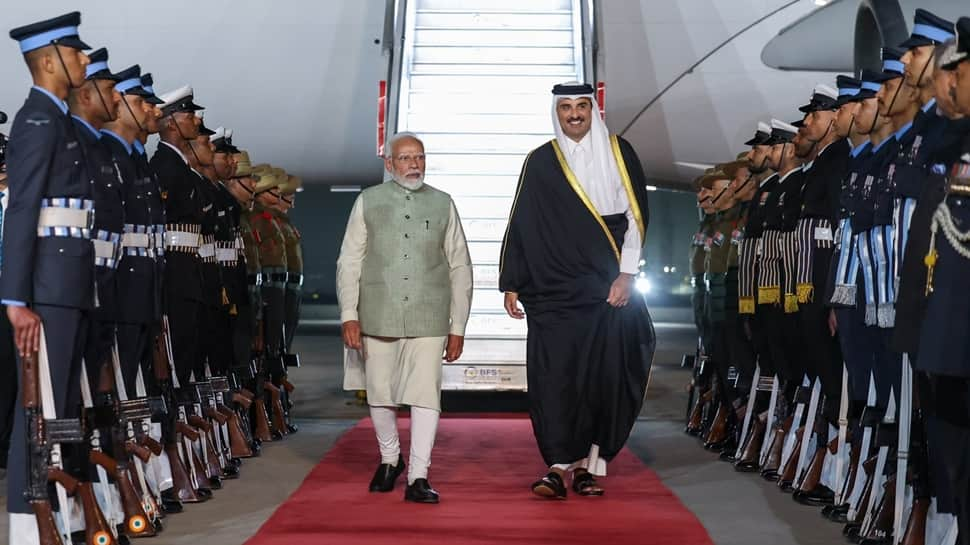 In Rare Gesture, PM Modi Receives Amir Of Qatar At Delhi Airport