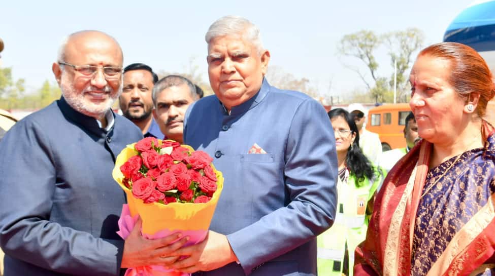 Vice President Jagdeep Dhankar Visits Ghrishneshwar Temple And Ellora Caves During Maharashtra Tour
