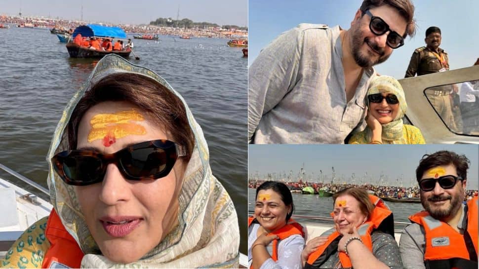 Sonali Bendre Takes A Holy Dip At Triveni Sangam Shares Glimpse Of 'Little Moments' From Her Spiritual Visit