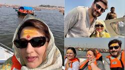 Sonali Bendre Takes A Holy Dip At Triveni Sangam, See Pics 