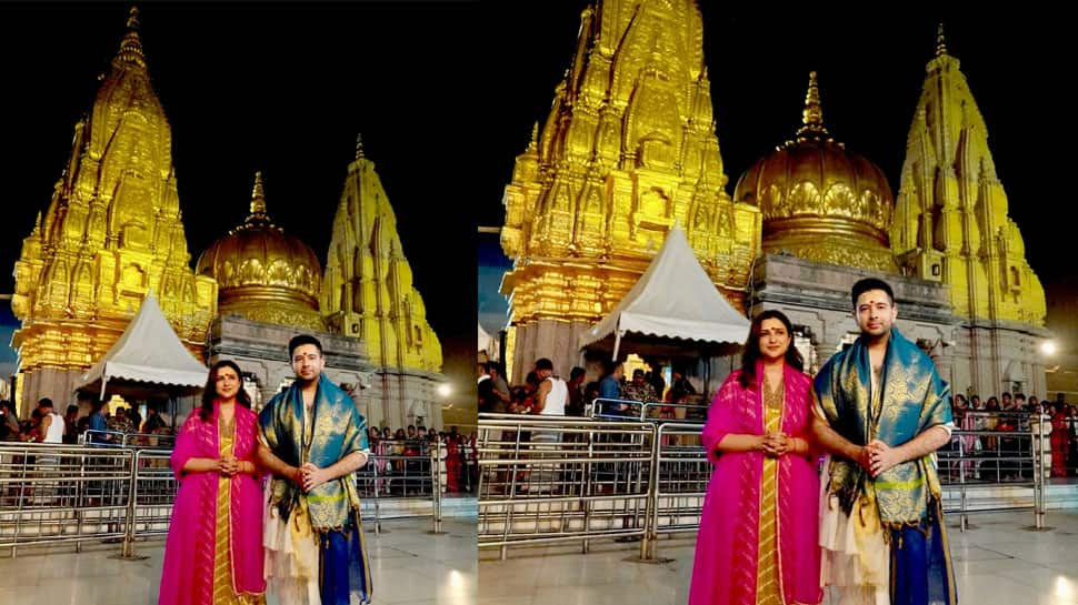 Ahead Of Maha Shivratri Parineeti Chopra And Raghav Chadha Visit Kashi Vishwanath Temple, Offer Prayers