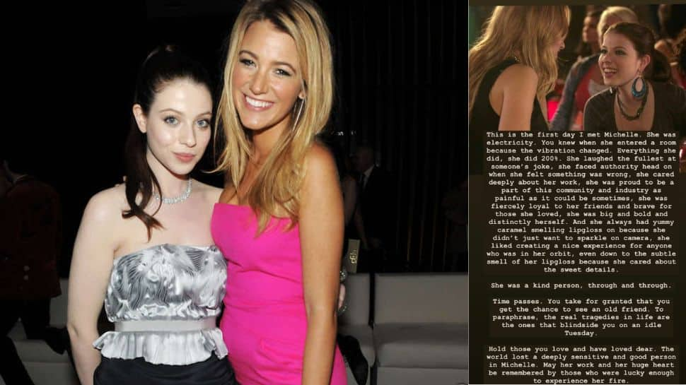 Blake Lively Honours 'Gossip Girl' Costar Michelle Trachtenberg, Says ''World Lost A Deeply Sensitive, Good Person''