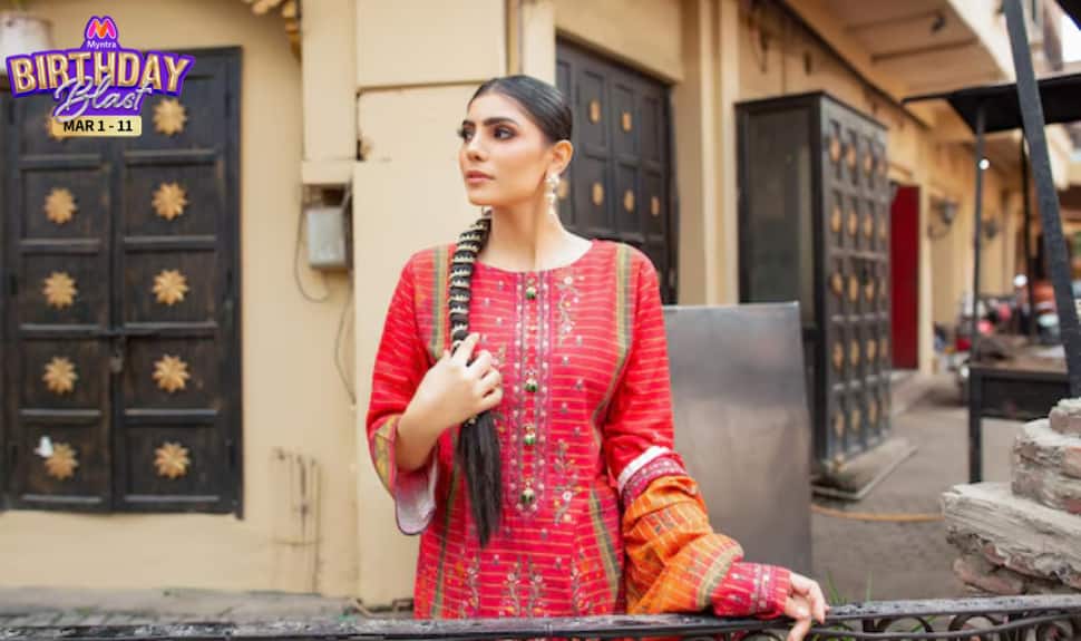 Celebrate the Myntra Birthday Blast Sale with Elegant Kurta Sets for Women