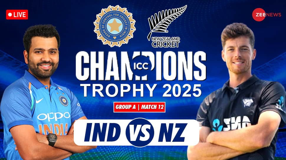 LIVE | IND VS NZ Live Cricket Score and Updates, CT-2025, 12th Match: Battle For Top Spot, Will India Triumph Or New Zealand Spring A Surprise?