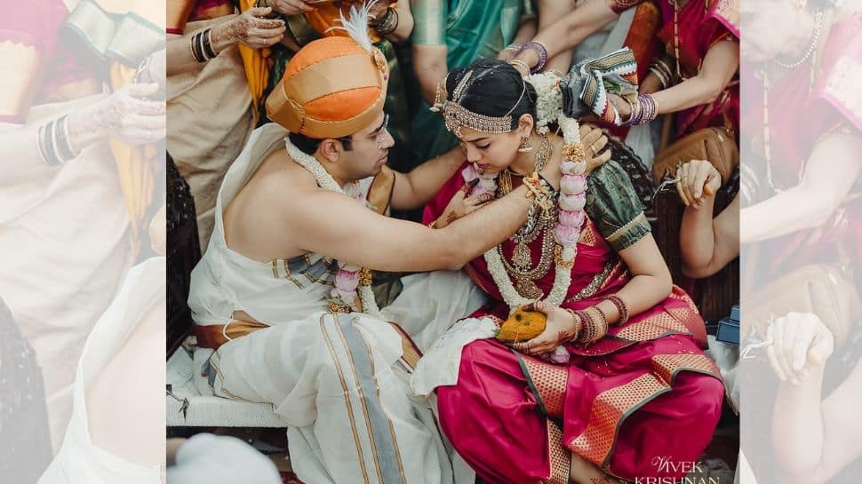 BJP MP Tejasvi Surya Marries Musician-Dancer Sivasri Skandaprasad