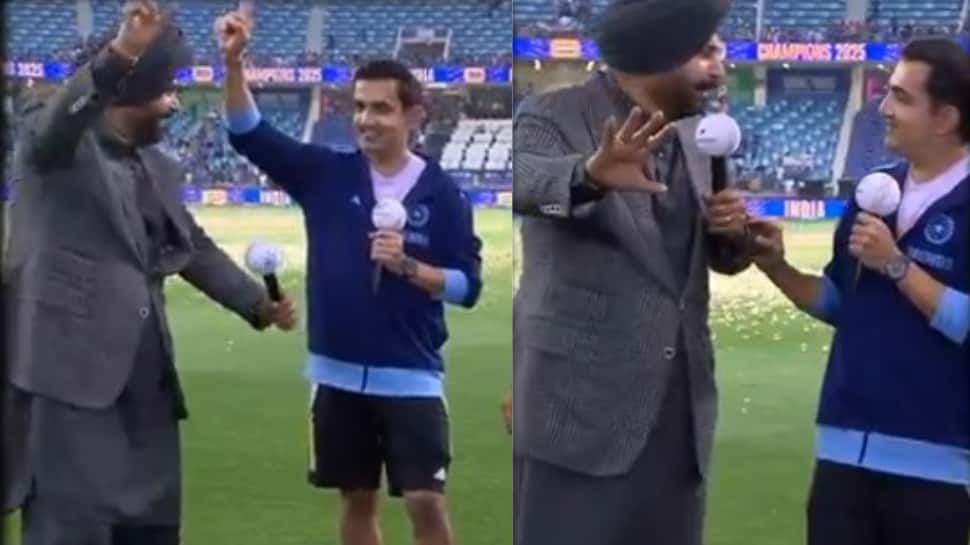 Gautam Gambhir’s Poetic Exchange And Bhangra Moment With Navjot Sidhu Steals The Show After Champions Trophy Win - Watch