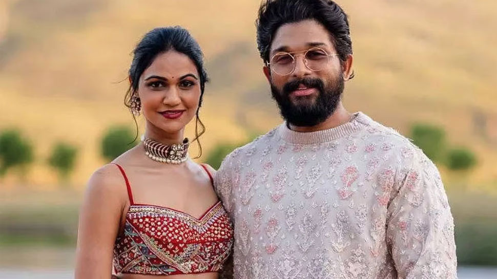 Allu Arjun and Sneha Reddy