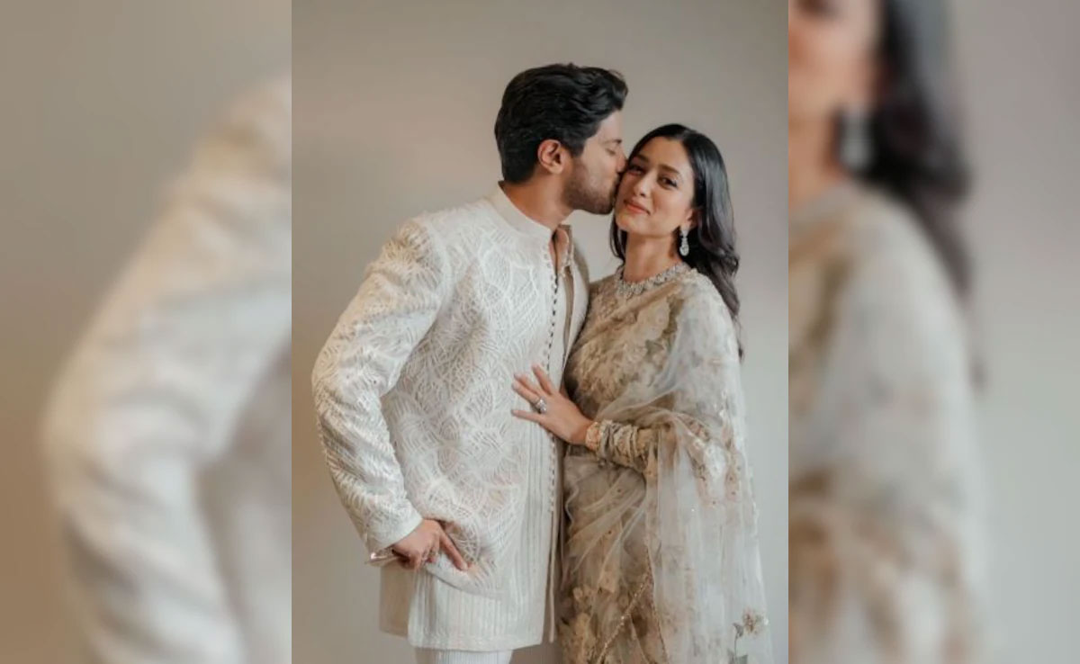 Dulquer Salmaan and Amal Sufiya