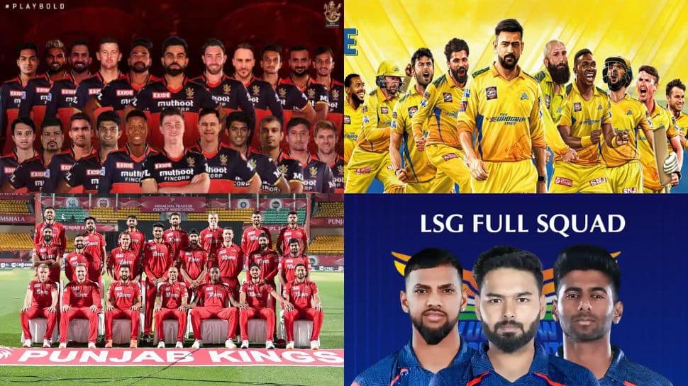 IPL 2025 Full Squads Of CSK, MI, RCB, KKR, RR, GT, LSG, DC, PBKS, SRH ...