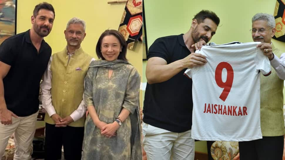 John Abraham Meets EAM Jaishankar,Wife Talks Diplomacy, North East, Football And More