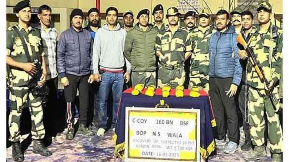 Punjab: BSF recovers huge quantity of heroin near Indo-Pak border in Fazilka