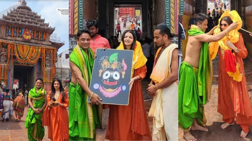 Bhagyashree Seeks Blessings At Jagannath Puri Temple