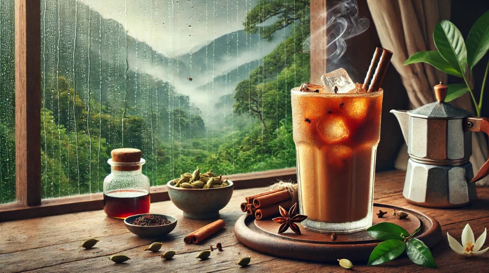Monsoon-Cardamom Spiced iced coffee: