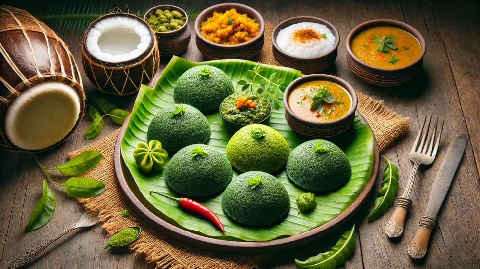 Palak (Spinach Idli) Maharashtra