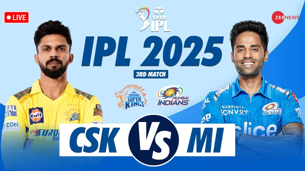 CSK VS MI live cricket score and updates IPL 2025 3rd T20 match Chennai ...