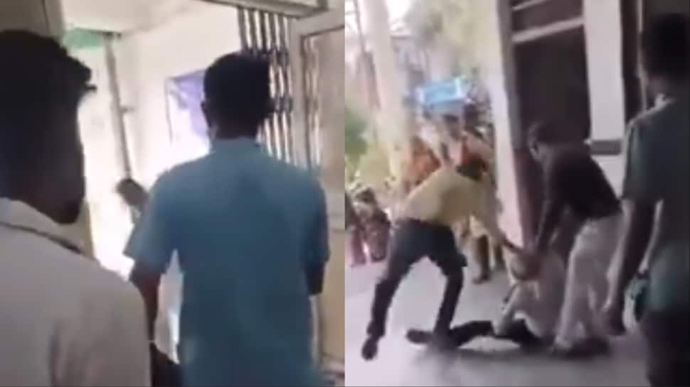 WATCH: Elderly Man Beaten, Dragged By Doctor At Madhya Pradesh Hospital In Viral Video WATCH: Elderly Man Beaten, Dragged By Doctor At Madhya Pradesh Hospital In Viral Video