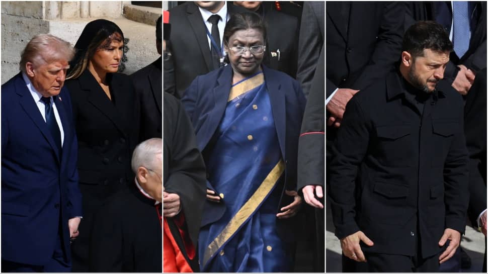Pope Francis Funeral: President Murmu, Trump, Zelenskyy Among World Leaders Pay Tribute | World News  zeenews.india.com
