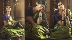 Pooja Hegde's Wore Her Grandmother's 70-year-old Vintage Kanjivaram Saree - Se