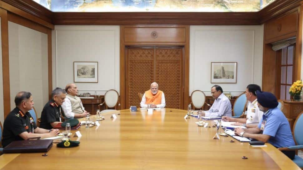 PM Modi Chairs Assembly With Rajnath Singh, Ajit Doval, Armed Forces Chiefs