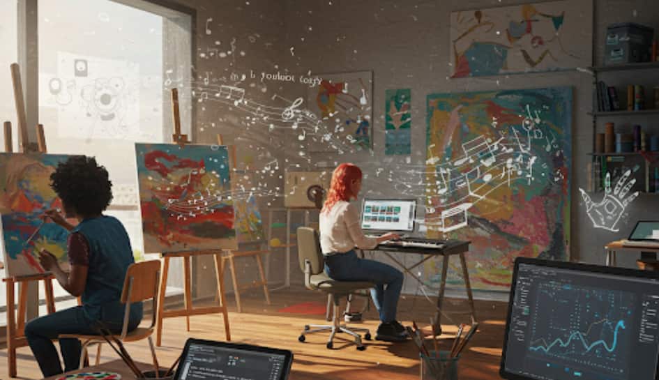 AI Creating Art, Music, and Literature 