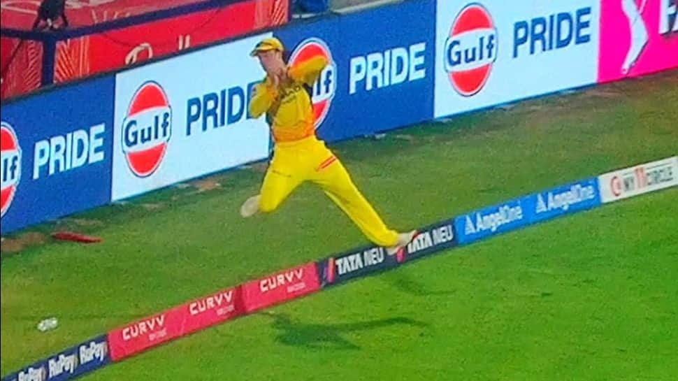 Dewald Brevis' Unbelievable Catch Goes Viral During CSK vs PBKS In IPL 2025 - Watch