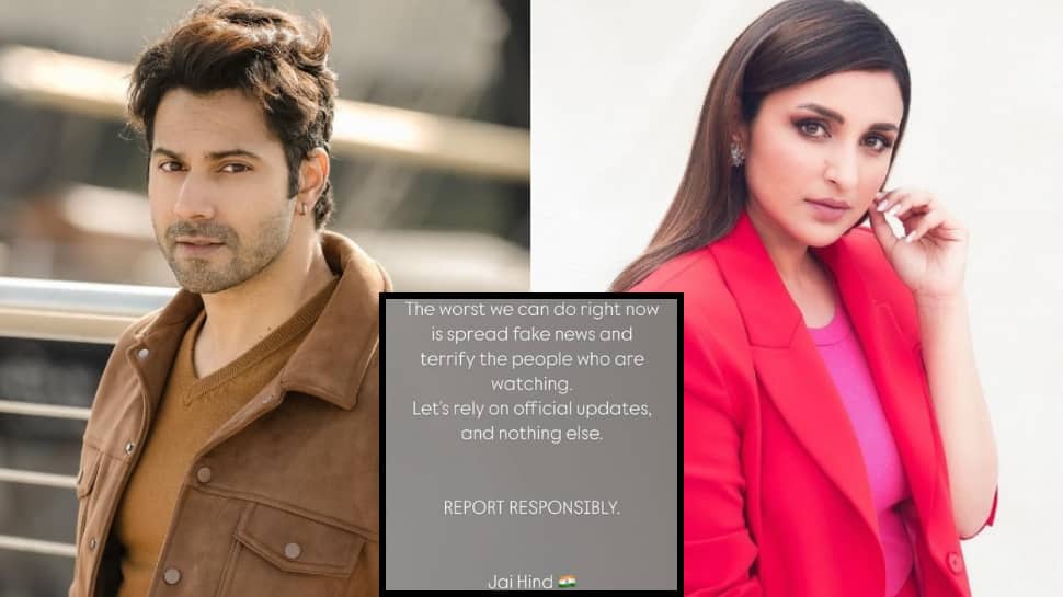 Varun Dhawan, Parineeti Chopra Urge Citizens To Rely On Verified Sources Amid India-Pakistan Tensions