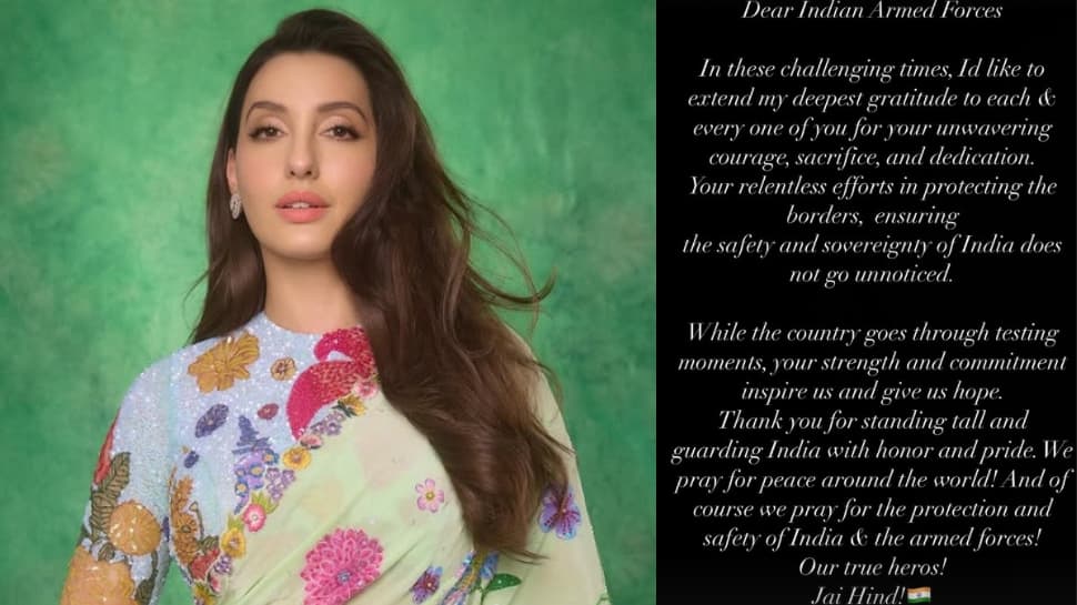 Nora Fatehi Expresses Gratitude To Indian Armed Forces For Their 'Relentless Efforts'