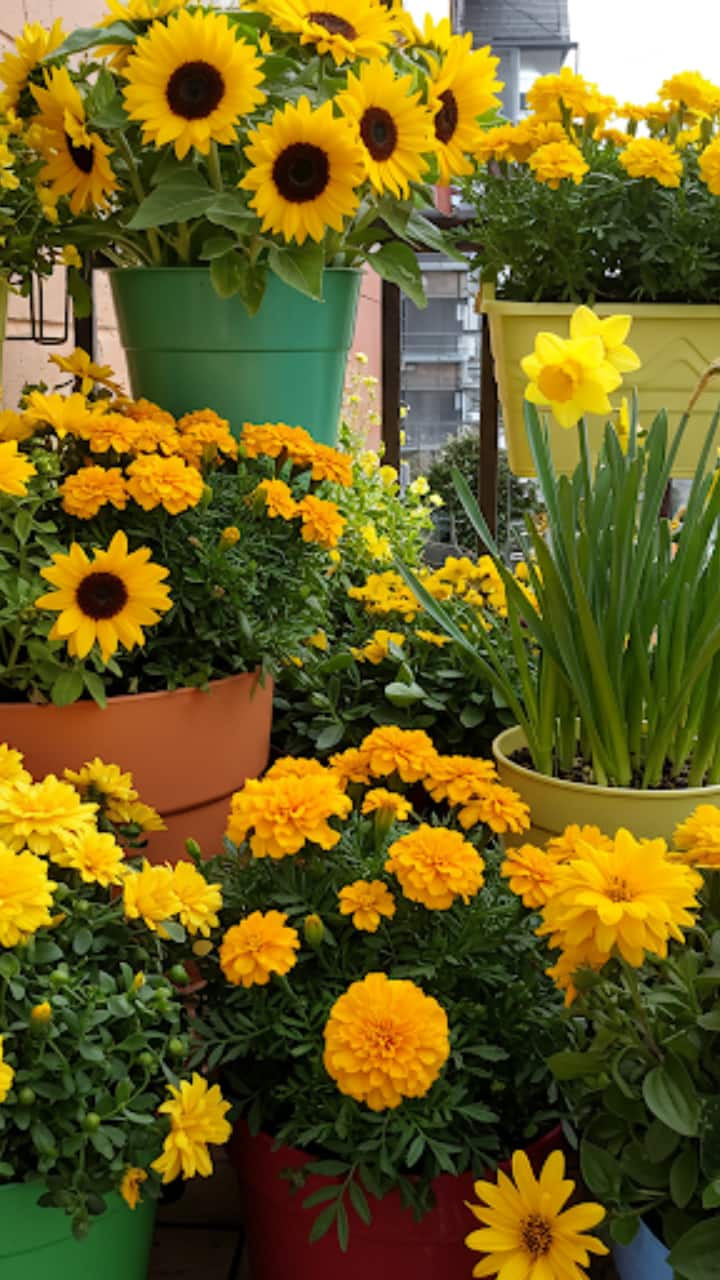 7 Bright Yellow Flowers Perfect For Your Balcony