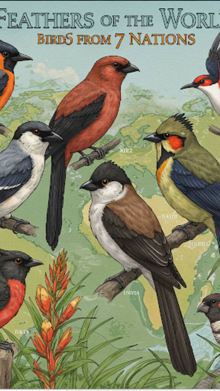 Feathers Of The World: 7 Birds From 7 Nations