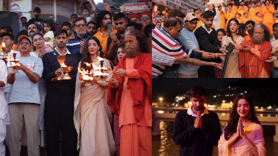 Ginny Wedss Sunny 2 Cast Attends Divine Ganga Aarti At Rishikesh, Seeks Blessings