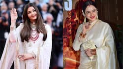 Aishwarya's Red Sindoor White Saree Look At Cannes 2025 Reminds Fans Of Rekha
