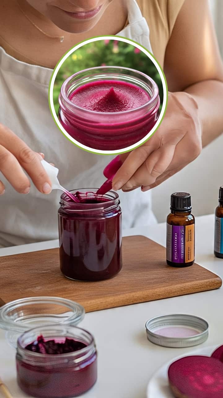 Tint And Nourish: Make 7 Step Beetroot Lip Balm At Home