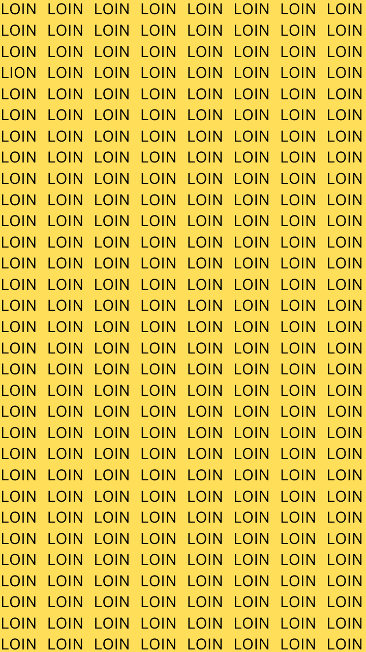Optical Illusion Challenge: Find The Word LION In 9 Seconds!