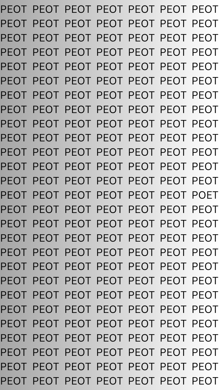 Optical Illusion Challenge: Can You Spot the Correct Spelling of 'Poet' in Just 7 Seconds?