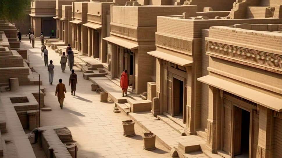 People In The Streets Of Mohenjo-Daro