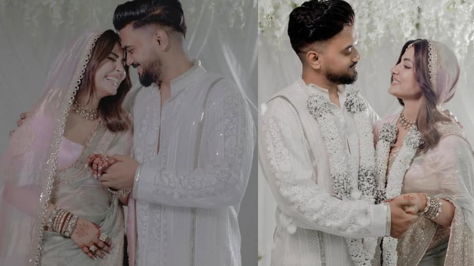 Hina Khan - Rocky Jaiswal In Manish Malhotra Ensemble