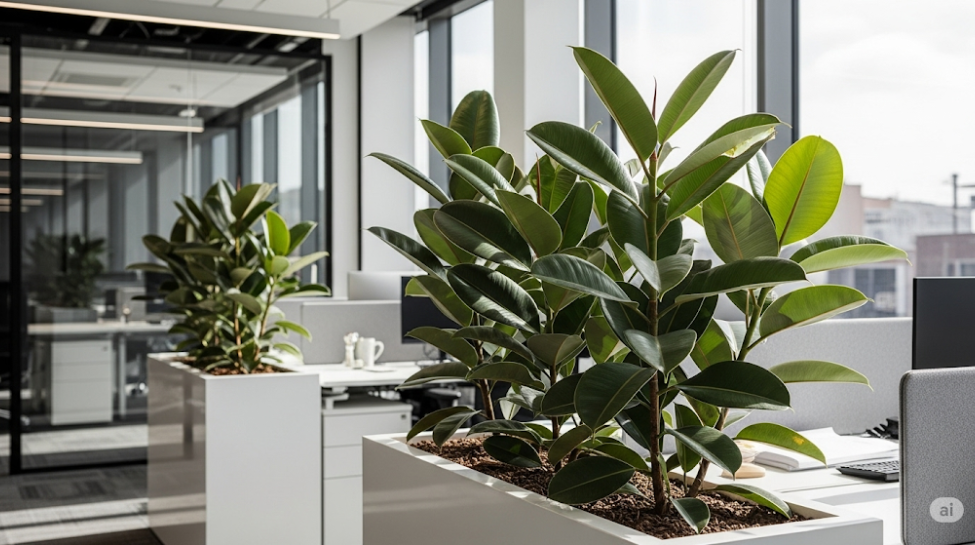 Rubber Plant (Ficus elastica):