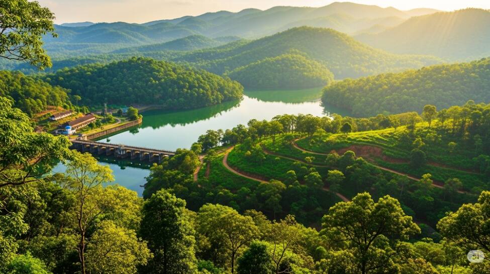 4. Thenmala, Kollam: 