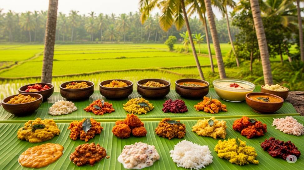 4. Kerala Sadya: 