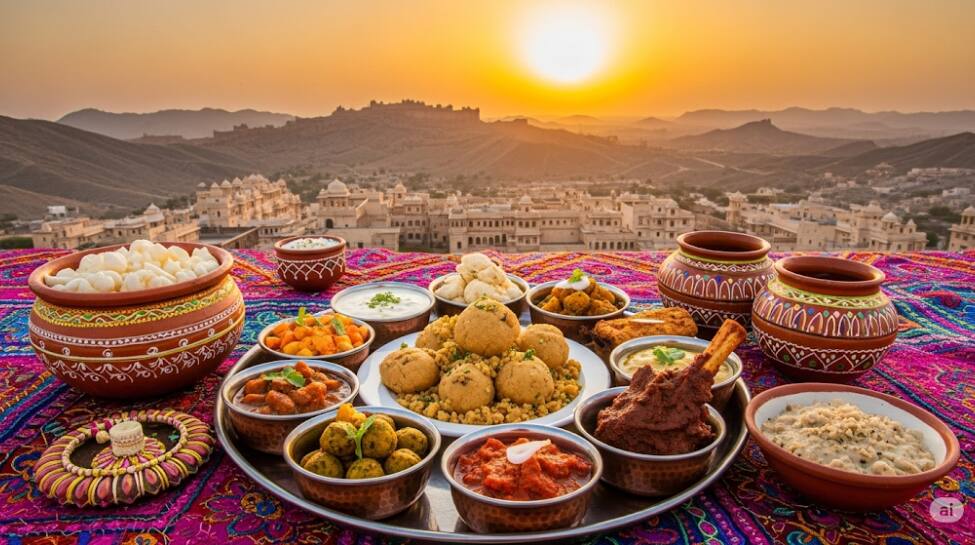 1.Rajasthani Thali: