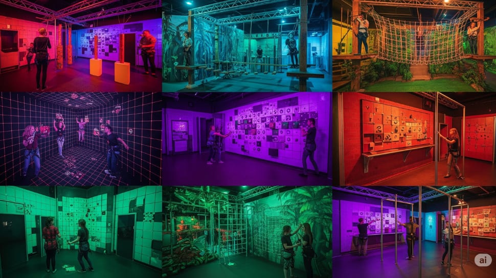 Escape Rooms & Indoor Adventure Parks – Various Locations