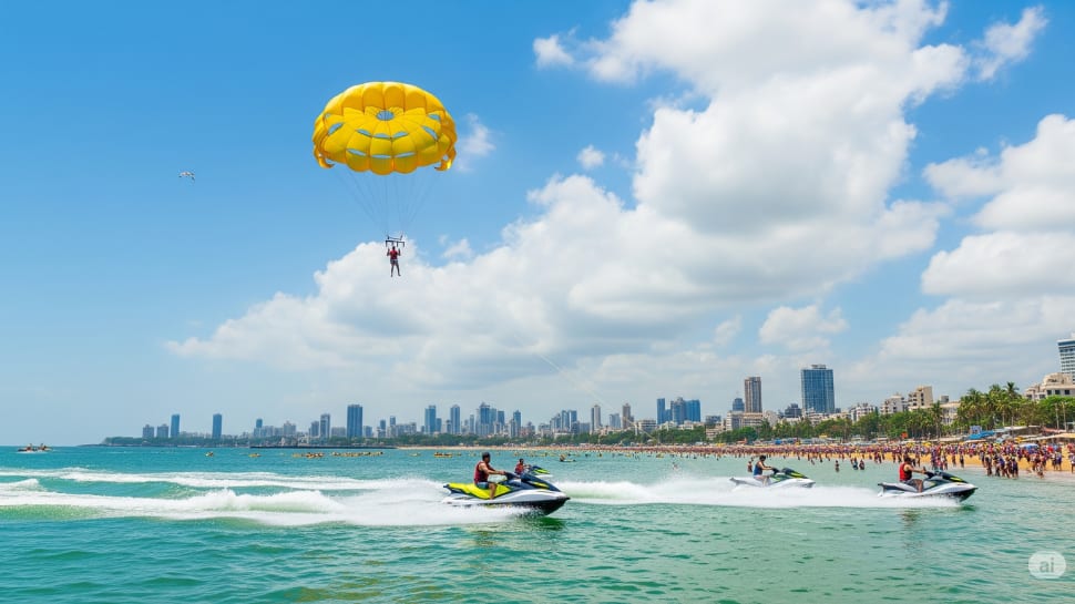 Parasailing & Jet Skiing at Juhu or Girgaum Chowpatty
