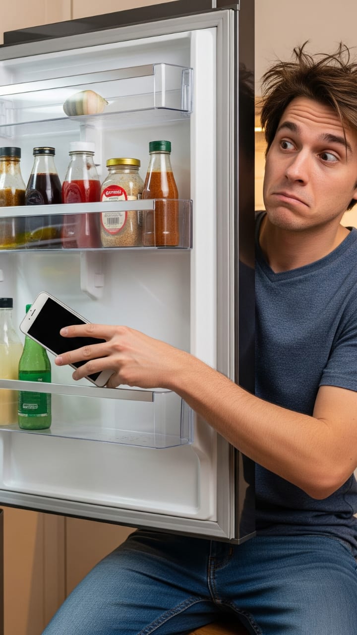 2.Never Put Your Phone in the Fridge