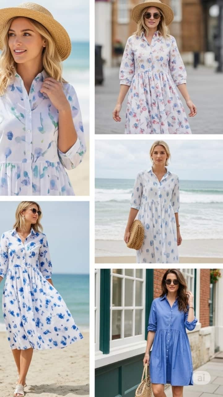 Breathable Cotton Dresses: 