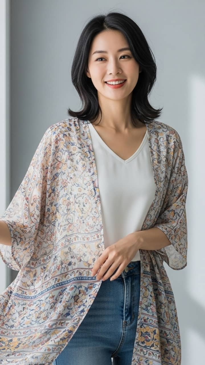 Lightweight Layer (Kimono or Shrug): 