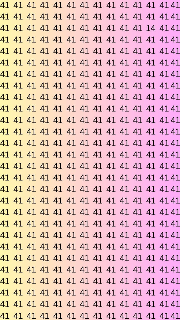 Optical Illusion Challenge: Can You Spot The Number 14 In Just 8 Seconds?