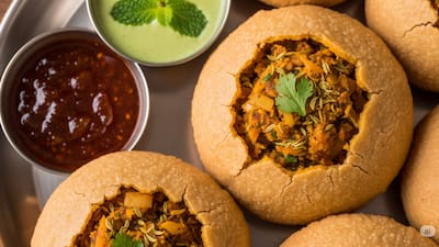 Rajasthani Pyaaz Kachori (Onion Kachori)