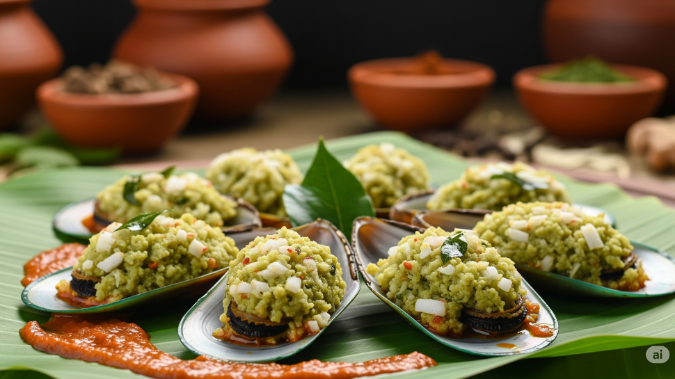 Arikadukka (Stuffed Mussels)