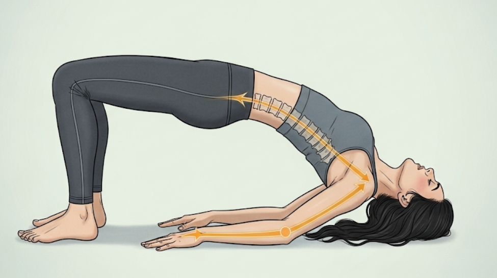 Setu Bandhasana (Bridge Pose):