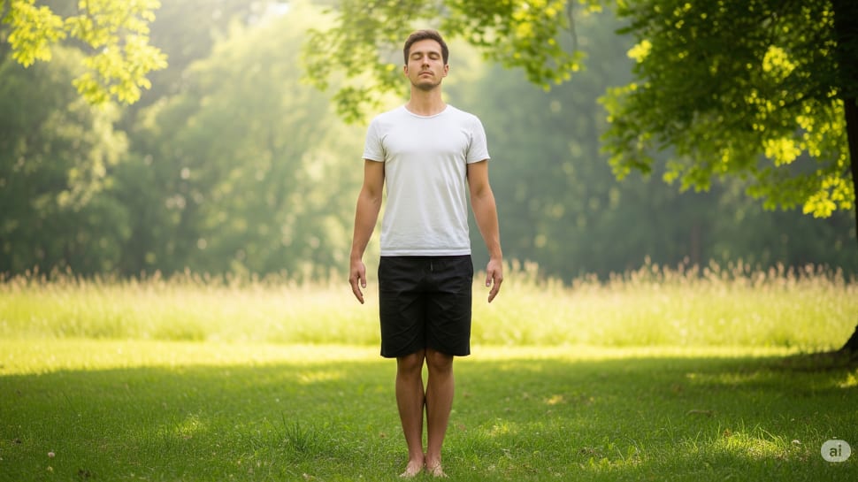 Tadasana (Mountain Pose) + Grounding Breath